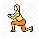 Sentadilla Fitness Entrenamiento Icono