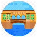 Ponte Vecchio Segmental Arch Bridge Footbridge Icon