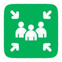 Ponto De Reuniao Reuniao Montagem Ícone
