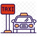 Parada de táxi  Ícone