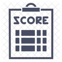 Pontuacao Scorecard Papel Ícone