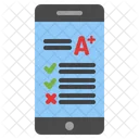 Pontuacao Smartphone Teste Exame Ícone