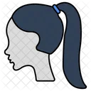 Ponytail  Icon