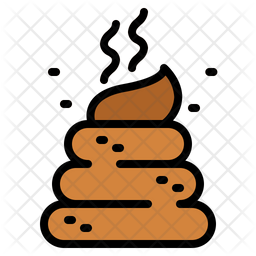 Poo Icon - Download in Colored Outline Style