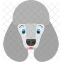 Poodle Face Dog Icon