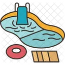 Pool Kids Swimming Icon