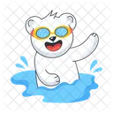 Pool Bear  Icon