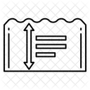 Pool Depth Sign  Icon