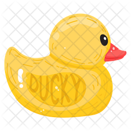 Pool Duck Icon - Download in Flat Style