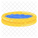 Summer Sand Bucket Beach Umbrella Icon
