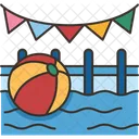 Pool Party Summer Party Pool Icon