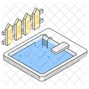 Poolside Fence Pool Exterior Icon