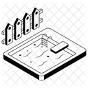 Poolside Fence Pool Exterior Icon