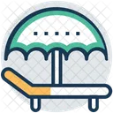 Beach Umbrella With Icon