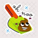 Poop Scoop Feces Oh No Icon