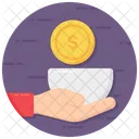 Poor Needy Financial Help Icon