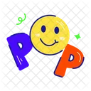 Pop Word Pop Emoji Cute Emoji Icon