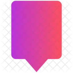 Pop Up Message Icon - Download in Gradient Style