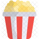 Popcorn Fast Food Snack Icon