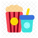 Popcorn Softdrink Soda Icon