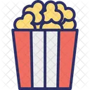 Cinema Refreshment Popcorn Popping Corn Icon