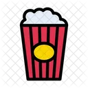 Popcorn Papercup Cinema Icon