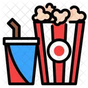 Popcorn Entertainment Drink Icon