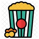 Popcorn Food And Restaurant Cinema Icon