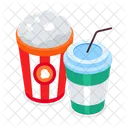 Popcorn Street Food Soft Drink Icon
