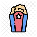 Popcorn Cinema Food Icon
