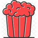 Popcorn Cinema Fastfood Icon