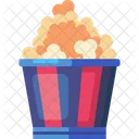 Popcorn Snack Film Icon
