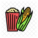 Popcorn Corn Yellow Icon