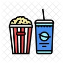 Popcorn Soda Drink Icon