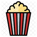 Popcorn Snack Movie Theater Icon