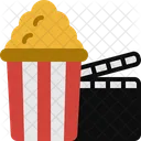 Popcorn And Movie  Icon