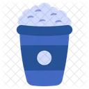 Popcorn Bucket Cinema Snack Edible Icône
