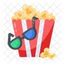 Popcorn Bucket Popcorn Pack Cinema Popcorn Icon