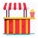 Popcorn Cart Popcorn Kiosk Popcorn Booth Icon