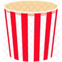 Popcorn Container Popcorn Box Popcorn Bowl Icon