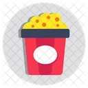 Popcorn Food Snacks Icon