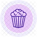 Popcorn Line Icon Icon