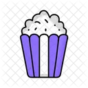 Popcorn Snack Fast Food Icon