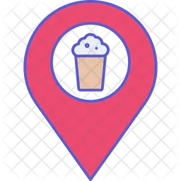 Popcorn Location  Icon