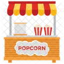 Popcorn Stall Popcorn Booth Street Food Icon