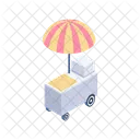 Popcorn Stall Snacks Icon