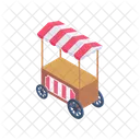 Popcorn Stall Snacks Icon