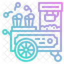 Popcorn Cart Food Icon