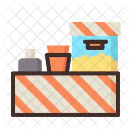 Popcorn stand  Icon