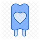 Popsicle Love Heart Icône